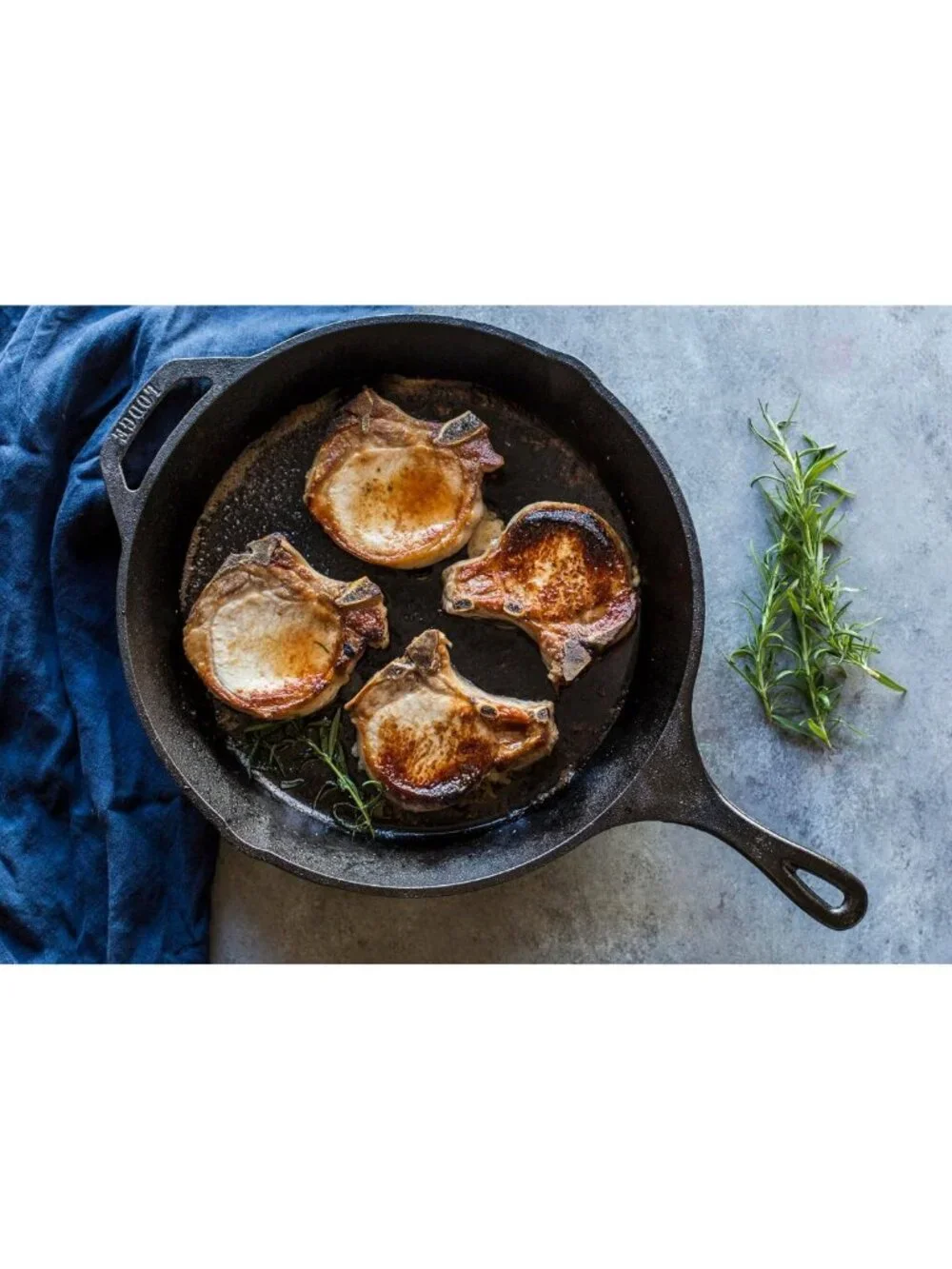12-Inch Pre-Seasoned Cast Iron Skillet - PFAS-Free, Non-Stick Cookware Essential